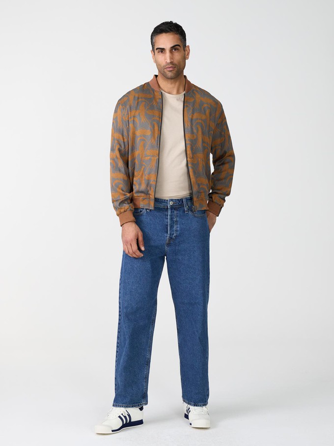 Laslo Reversible Bomber Jacket nouveau/pine from Yahmo
