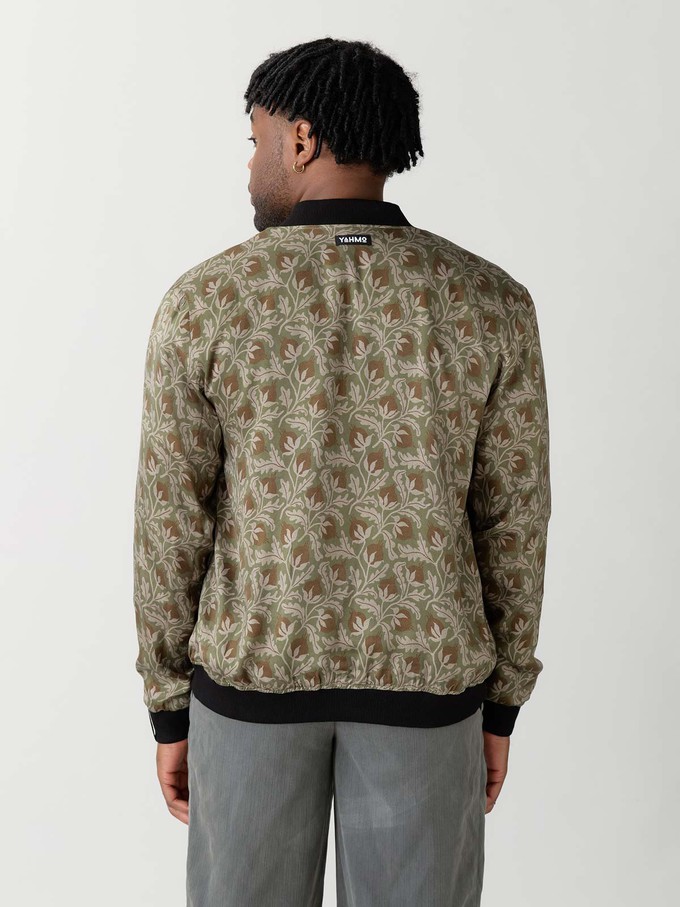 Laslo Reversible Bomber Jacket chestnut/black from Yahmo
