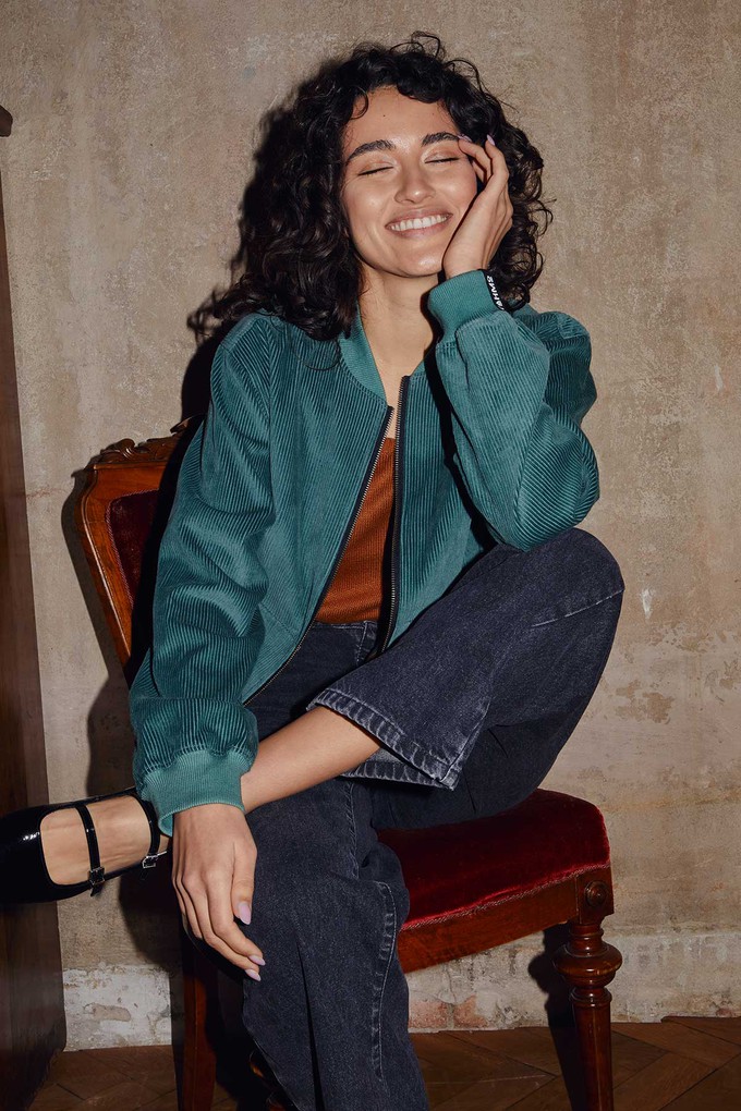 Elsa Reversible Bomber Jacket atlas/teal from Yahmo