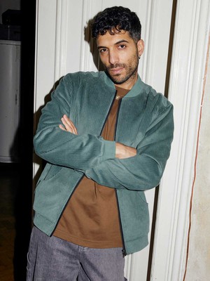 Oskar Reversible Bomber Jacket Atlas/Teal from Yahmo