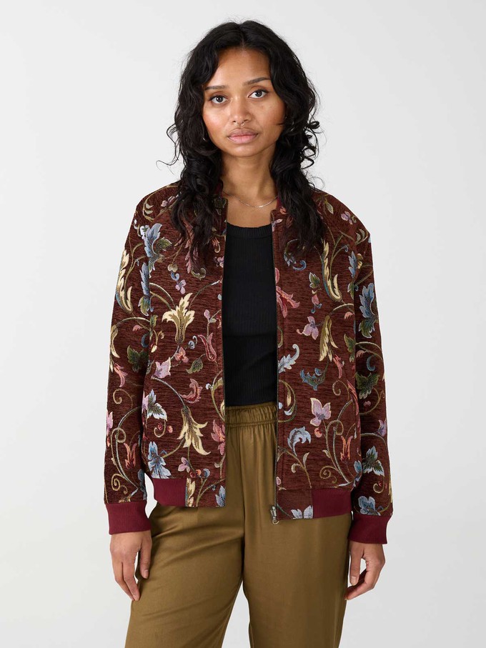 Jette Reversible Bomber Jacket rosie/wine from Yahmo
