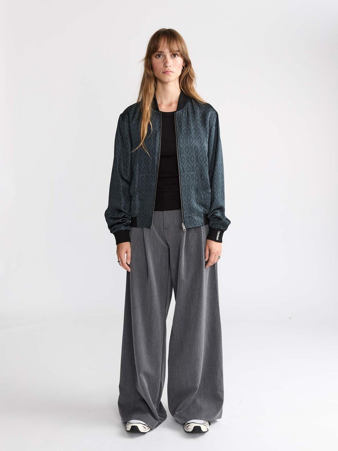 Ruth Reversible Bomber Jacket Opal/Black from Yahmo