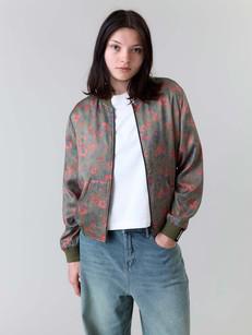Ruth Reversible Bomber Jacket daydream/olive via Yahmo