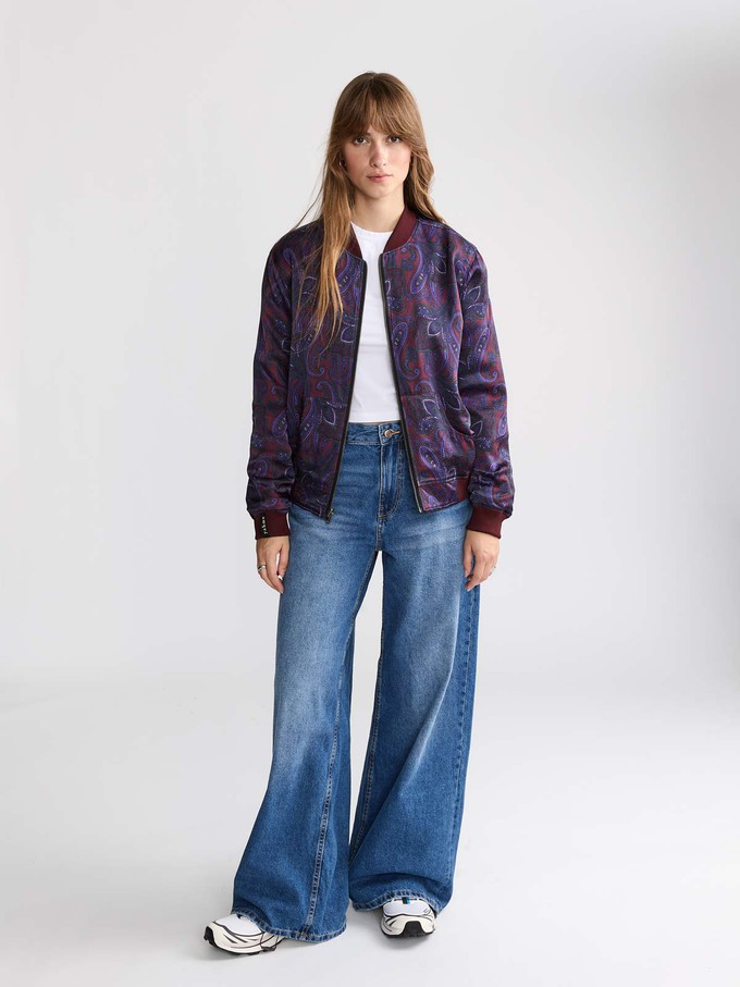 Elsa Reversible Bomber Jacket Orchid/Wine from Yahmo