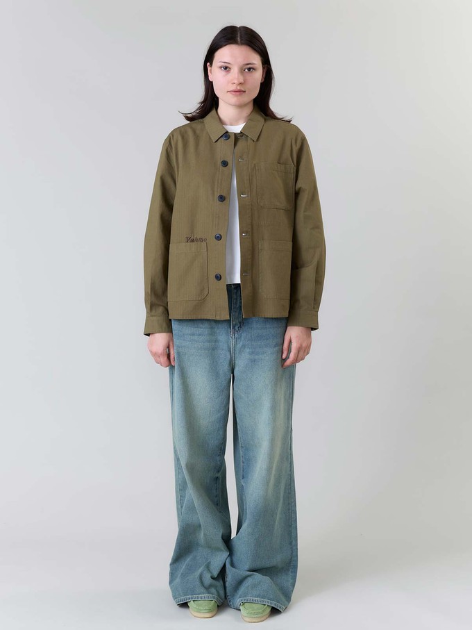 Otti Embroidered Workwear Jacket olive from Yahmo