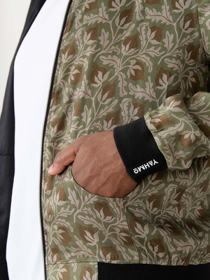 Laslo Reversible Bomber Jacket chestnut/black from Yahmo