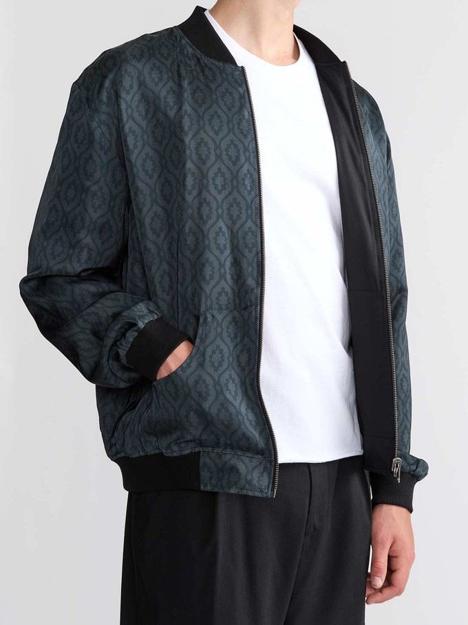 Laslo Reversible Bomber Jacket Opal/Black from Yahmo