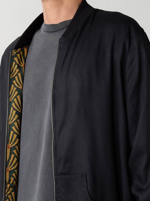 Laslo Reversible Bomber Jacket artdeco/black from Yahmo