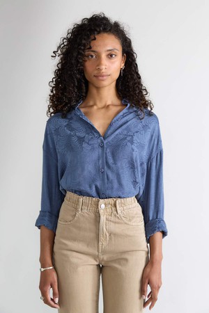 Mona Shirt zen indigo from Yahmo