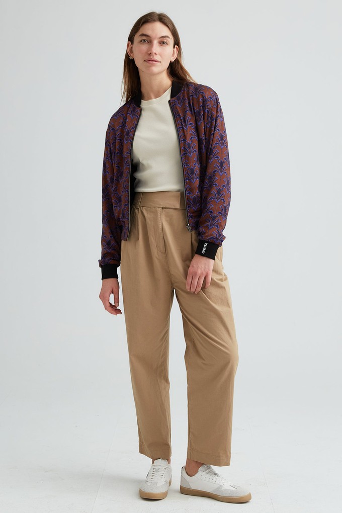 Ruth Reversible Bomber Jacket moka/navy from Yahmo