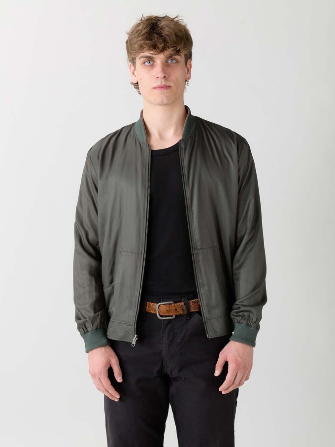 Laslo Reversible Bomber Jacket nouveau/pine from Yahmo