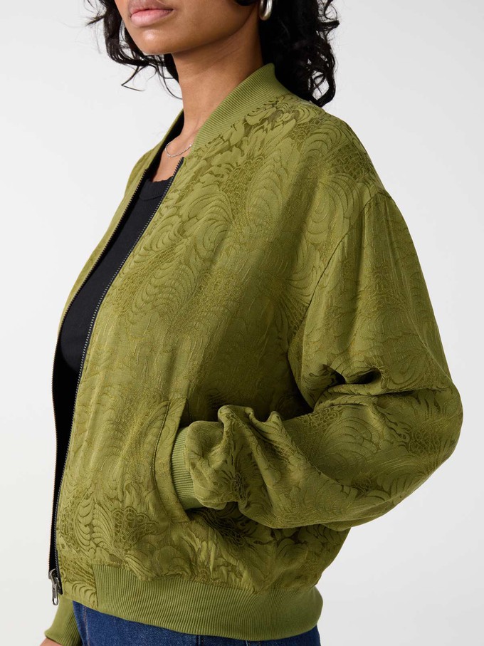Lene Reversible Bomber Jacket moss/black from Yahmo