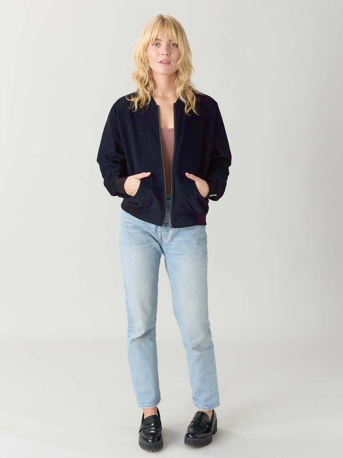 Elsa Reversible Bomber Jacket papyrus/navy from Yahmo