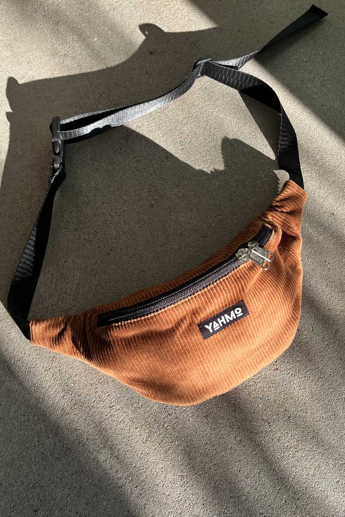 caramel Corduroy Bum Bag from Yahmo