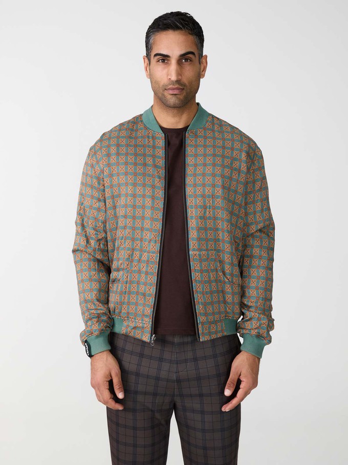 Oskar Reversible Bomber Jacket atlas/teal from Yahmo