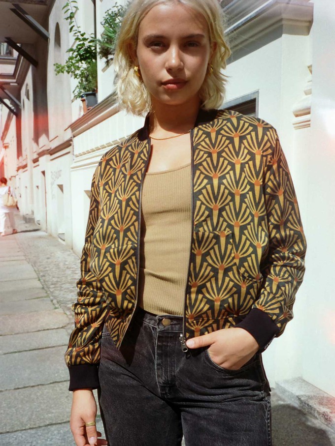 Ruth Reversible Bomber Jacket artdeco/black from Yahmo