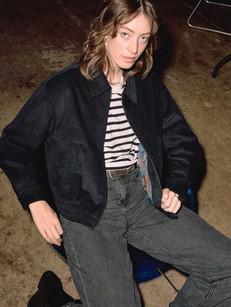 Silke Bomber Jacket Black via Yahmo