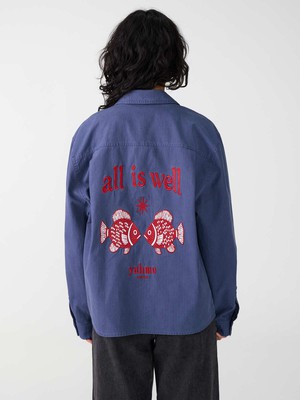 Otti Embroidered Workwear Jacket blue from Yahmo