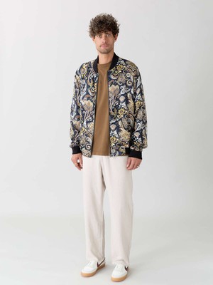 Laslo Reversible Bomber Jacket bird/navy from Yahmo