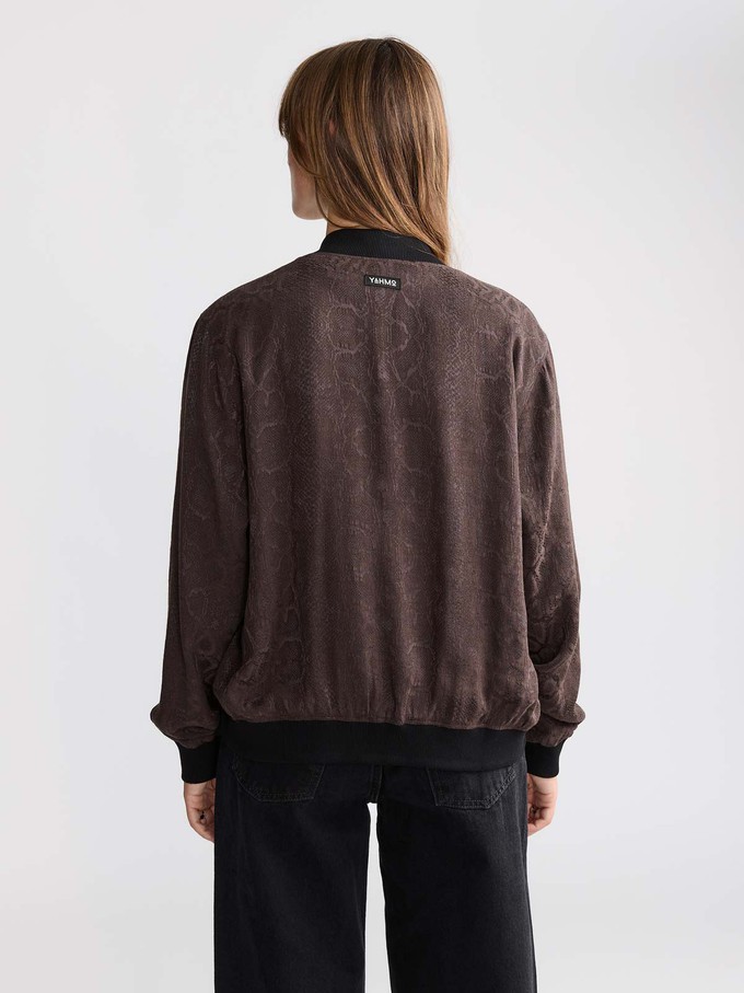 Ruth Reversible Bomber Jacket Cobra/Black from Yahmo