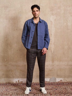 Fritz Embroidered Workwear Jacket blue from Yahmo