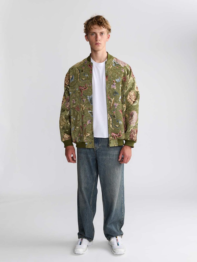 Bruno Reversible Bomber Jacket Garden/Wine from Yahmo