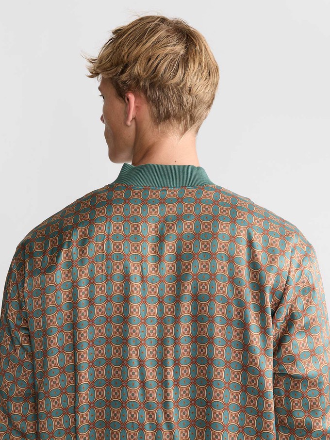 Oskar Reversible Bomber Jacket Atlas/Teal from Yahmo