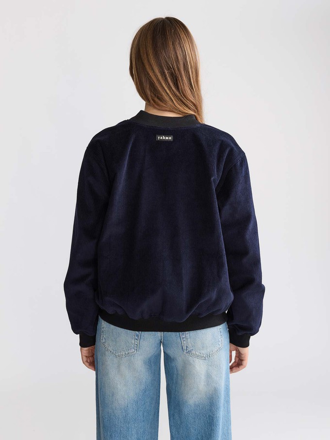 Elsa Reversible Bomber Jacket Paisley/Navy from Yahmo