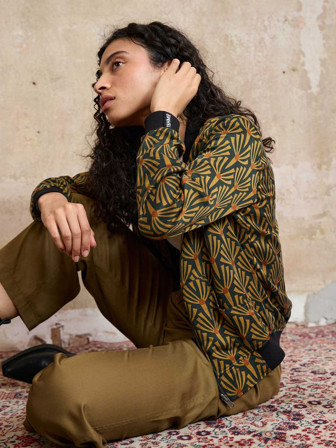 Ruth Reversible Bomber Jacket artdeco/black from Yahmo