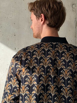 Oskar Reversible Bomber Jacket papyrus/navy from Yahmo