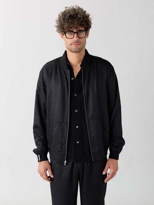 Laslo Reversible Bomber Jacket sandalwood/black from Yahmo
