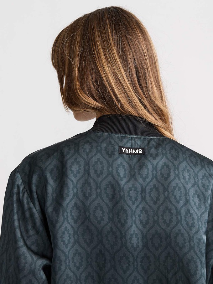 Ruth Reversible Bomber Jacket Opal/Black from Yahmo