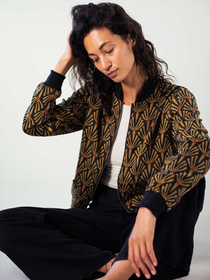 Ruth Reversible Bomber Jacket artdeco/black from Yahmo