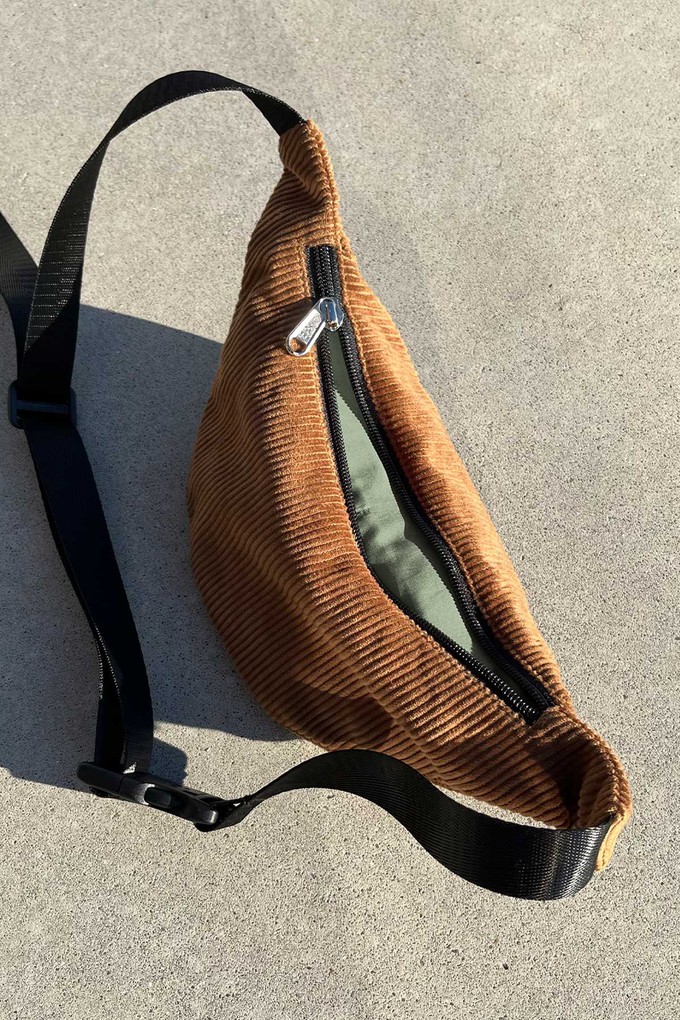 caramel Corduroy Bum Bag from Yahmo