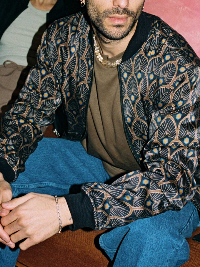 Oskar Reversible Bomber Jacket Metropolis/Black from Yahmo