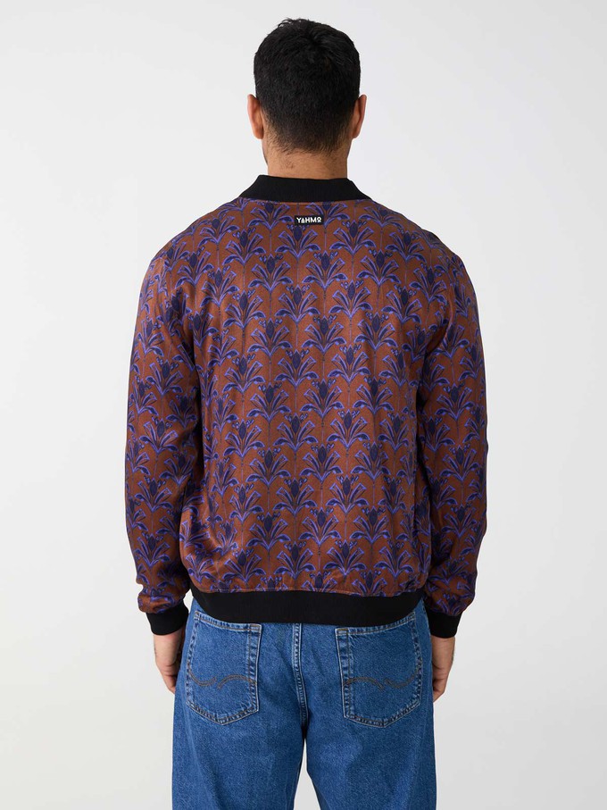 Laslo Reversible Bomber Jacket moka/navy from Yahmo