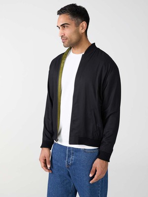 Fred Reversible Bomber Jacket moss/black from Yahmo