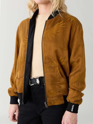 Ruth Reversible Bomber Jacket sandalwood/black from Yahmo