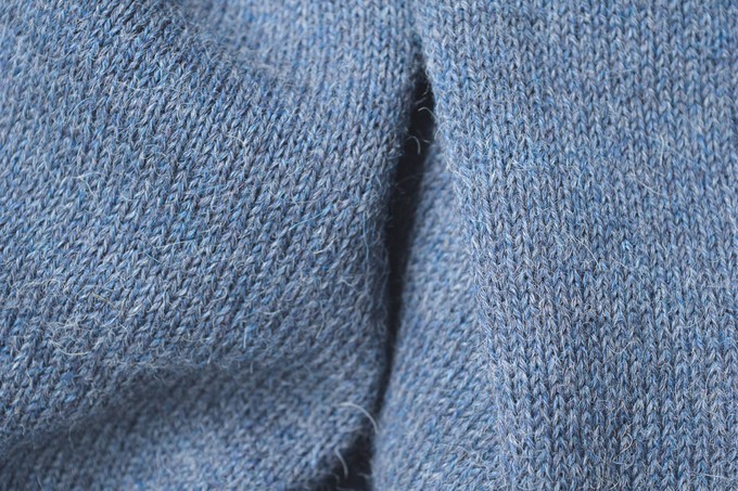 Knitted Scarf | Steel Blue | 100% Alpaca Wool from Yanantin Alpaca