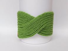 Knitted Headband | Grasshopper Green | 100% Alpaca Wool van Yanantin Alpaca