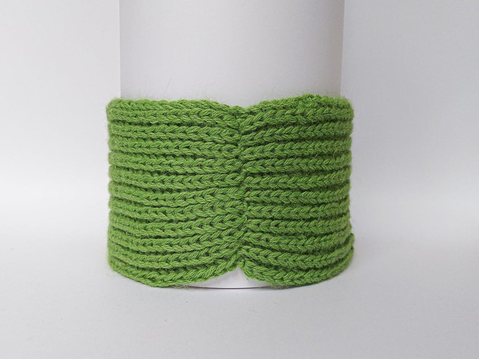 Knitted Headband | Grasshopper Green | 100% Alpaca Wool from Yanantin Alpaca