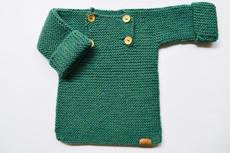Baby Sweater | Baby Peacock | 100% Baby Alpaca Wool | 3-6 Months van Yanantin Alpaca