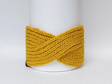 Knitted Headband | Sunny Ocre | 100% Alpaca Wool van Yanantin Alpaca