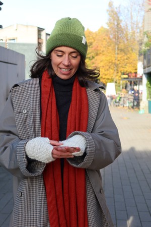 Fingerless Mittens | 100% Baby Alpaca | Fine-Knit Look from Yanantin Alpaca