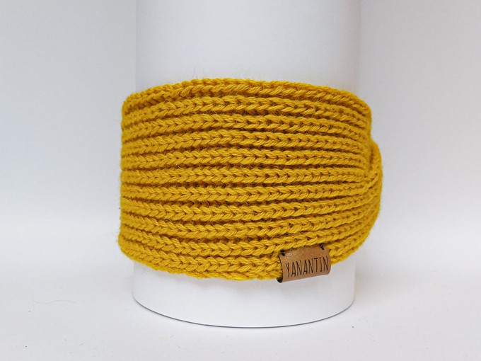 Knitted Headband | Sunny Ocre | 100% Alpaca Wool from Yanantin Alpaca