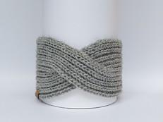 Knitted Headband | Silvery Grey | 100% Alpaca Wool van Yanantin Alpaca