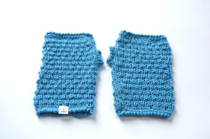 Fingerless Mittens | 100% Baby Alpaca | Fine-Knit Look from Yanantin Alpaca