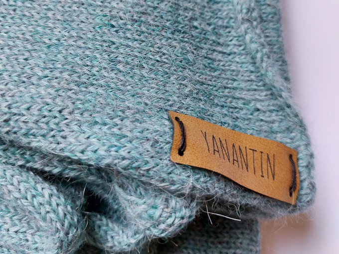 Knitted Scarf | Spring Breeze Blue | 100% Alpaca Wool from Yanantin Alpaca