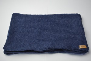 Chunky Scarf | Navy Blue | Baby Alpaca & Merino Wool Blend | Extra Large Size from Yanantin Alpaca