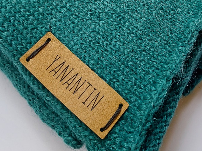Knitted Scarf | Seaweed Green | 100% Alpaca Wool from Yanantin Alpaca